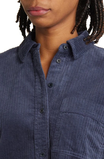 Madewell Variegated Corduroy Button-up Shirt In Nighttime