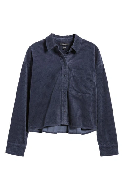 Madewell Variegated Corduroy Button-up Shirt In Nighttime