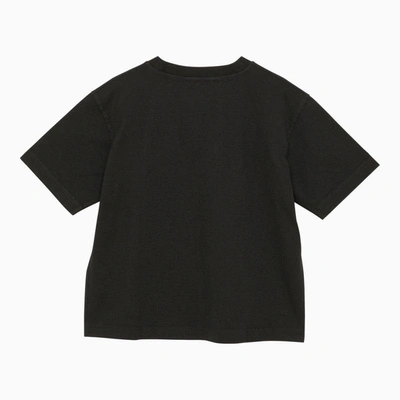 Shop Acne Studios Classic Black T-shirt With Logo Women