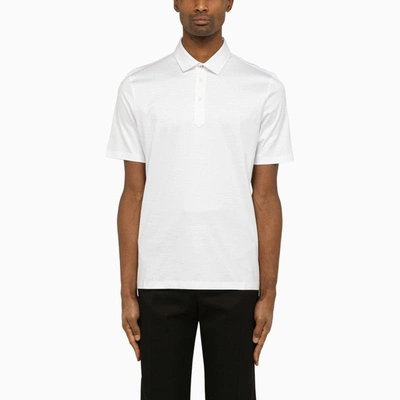 Shop Brunello Cucinelli White Short-sleeved Polo Shirt Men
