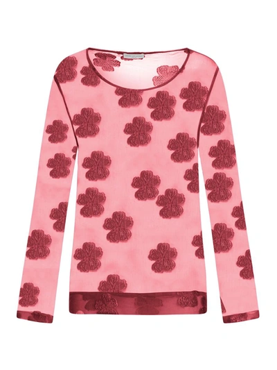 Shop Dries Van Noten Sweater In Pink & Purple