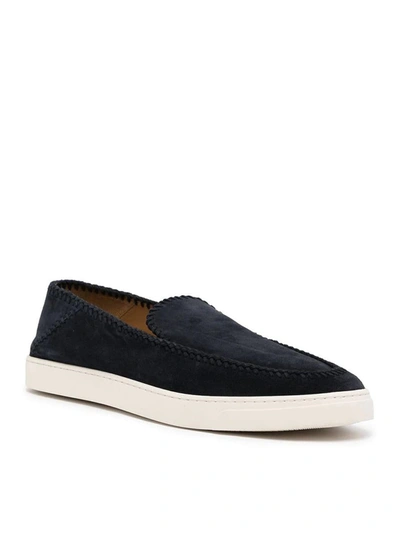 Shop Giorgio Armani Sneakers Shoes In Blue