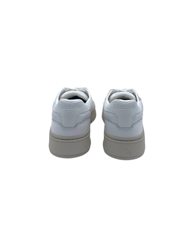 Reebok Club C Ltd White Leather Sneakers In Blue