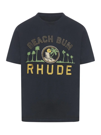 Shop Rhude T-shirts In Black