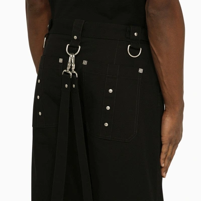 Shop Givenchy Black Trousers With Removable Bottoms Men