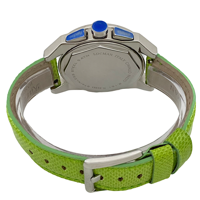 Pre-owned Locman Unisex  Cavallo Pazzo Chronograph Diamond Bezel Quartz Ref.161 Watch 40 Mm