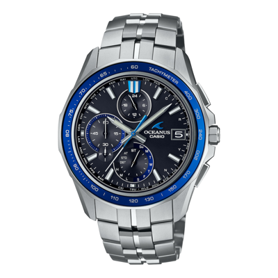Pre-owned Casio Oceanus Ocw-s7000-1ajf Manta S7000 Series Men's Wrist Watch Silver Limited