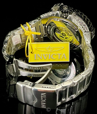 Pre-owned Invicta 53mm Reserve Hercules Meteorite Dial Silver Tone Automatic Watch