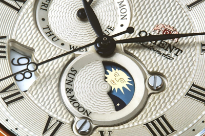Pre-owned Orient Classic Rn-ak0001s Sun & Moon Automatic Watch Silver Dial With Box