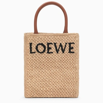 Shop Loewe Standard A5 Beige Bag Women In Silver