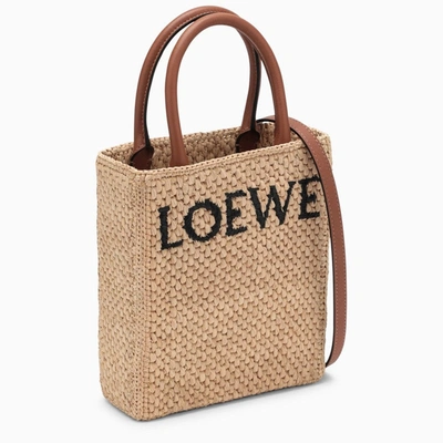 Shop Loewe Standard A5 Beige Bag Women In Silver