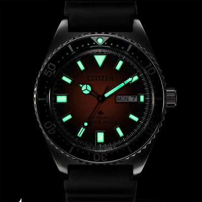 Pre-owned Citizen Black Mens Analogue Watch Promaster Marine Ny0120-01ze
