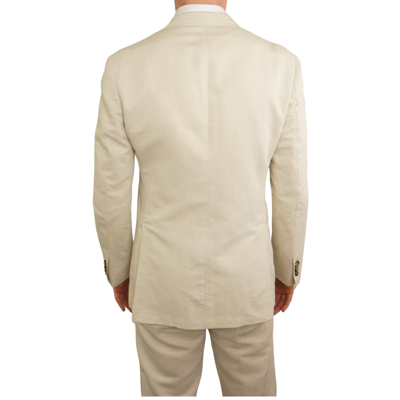 SUITSUPPLY Pre-owned Men  Suit Havana Patch Linen & Cotton Eu52 Uk/us42 S162 In Beige