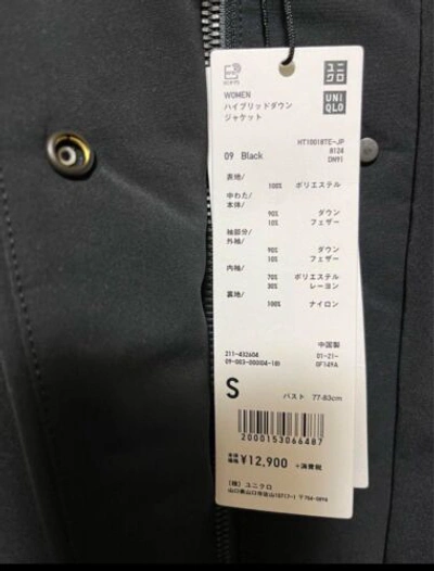 Pre-owned Uniqlo X Jil Sander J Hybrid Down Jacket Women Black Size S (us Xs)japan