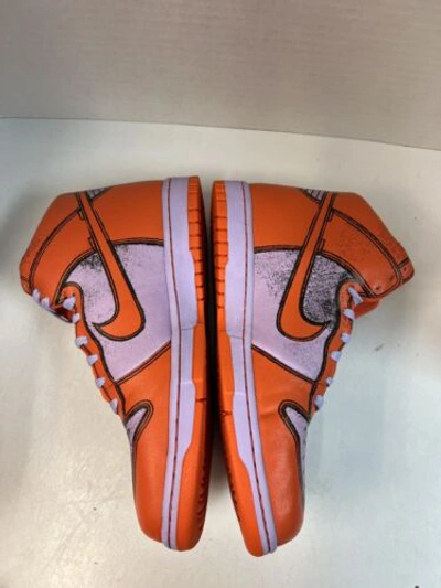 Pre-owned Nike Dunk High 1 Piece 2007 Size 9 Brand 318998-581 In Orange