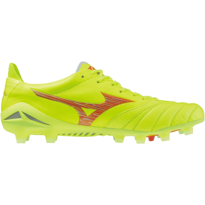 Pre-owned Mizuno New Color  Morelia Neo 4 Iv Japan Safety Yellow/fiery Coral P1ga2430 45