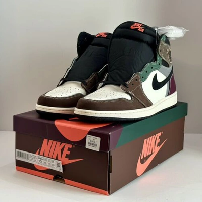 Pre-owned Jordan Nike Air  1 Retro High Og Hand Crafted Dh3097-001 Men's Size 12 In Multicolor
