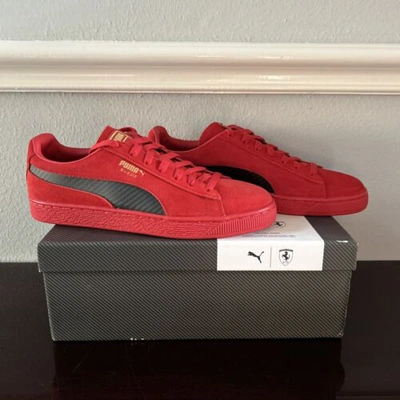 Pre-owned Puma Sf Suede 50 Rosso Corsa 306134-01 Sneaker Men Us 9.5 In Red
