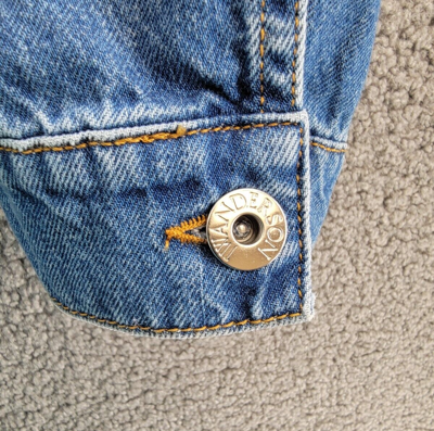 Pre-owned Jw Anderson Distressed Denim Jacket Men's L Light Blue Two Buttoned Flap Pockets
