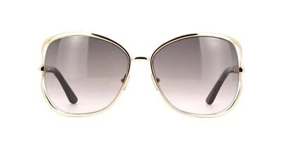 Pre-owned Tom Ford Ft1091-28b-62 Shiny Rose Gold Sunglasses In Grey Shaded