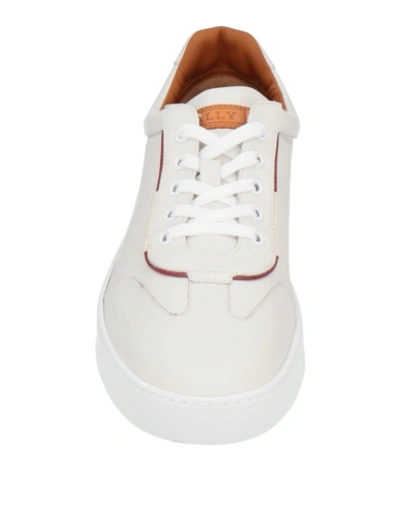 Pre-owned Bally Baxley Men's 6230470 White Leather Sneaker Msrp $570