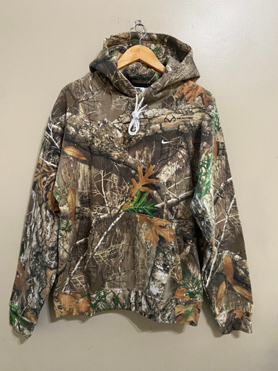 NIKE Pre-owned Sb Realtree Camo Fleece Hoodie Khaki Brown Adult Unisex Size M Dr1026-247 In Multicolor