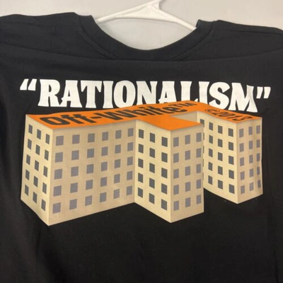 Pre-owned Off-white Off White The Golden Ratio Rationalism Tee Black Size Xs Brand