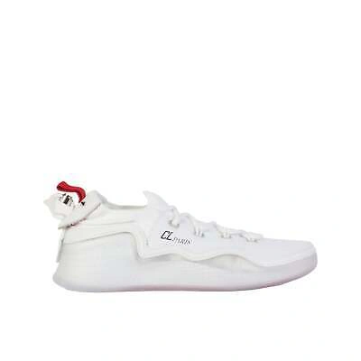 Pre-owned Christian Louboutin Arporador White Leather Sneakers