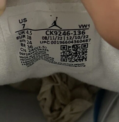 Pre-owned Jordan Nike Air  3 Retro Lucky Green White Sail Ck9246-136 Womens Size 7