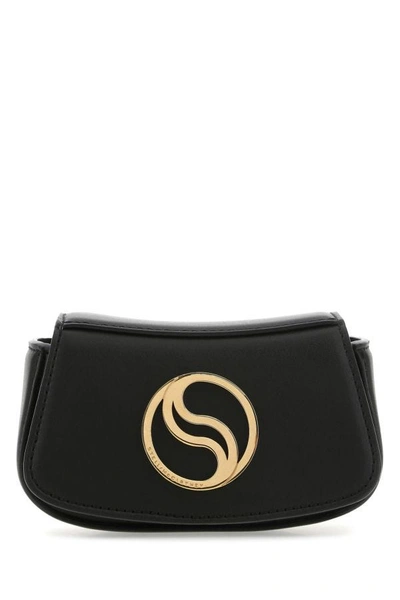 Shop Stella Mccartney Woman Biscuit Alter Mat Mini Shoulder Bag In Black