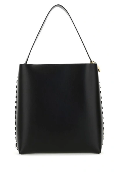 Shop Stella Mccartney Woman Black Alter Mat Frayme Shopping Bag