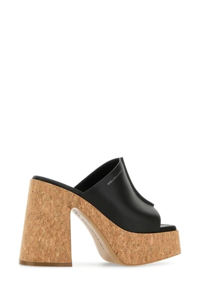 Shop Stella Mccartney Woman Black Alter Mat Skyla Mules