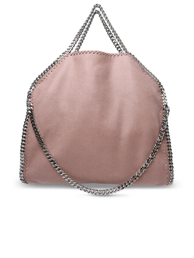 Shop Stella Mccartney Woman 'falabella' Pink Recycled Polyester Blend Tote Bag