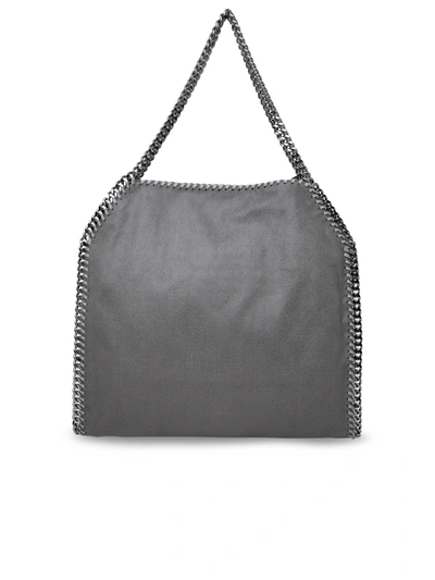 Shop Stella Mccartney Woman Grey Polyester 2 Chain Falabella Bag In Gray