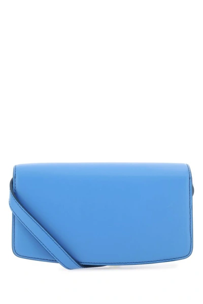 Shop Stella Mccartney Woman Light Blue Alter Mat Mini S-wave Clutch