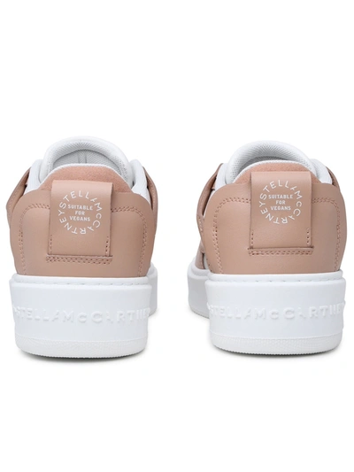 Shop Stella Mccartney Woman S Wave 1 Sneakers In A Powder Polyester Blend In Cream