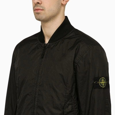 Shop Stone Island Lightweight Black Technical Jacket Men