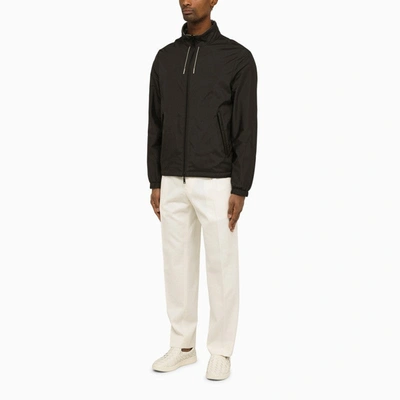 Shop Zegna Reversible Jacket In Nylon And Cashmere Men In Multicolor