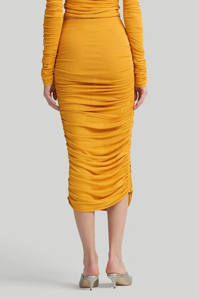 Shop Altuzarra 'chukwu' Skirt In Bright Saffron