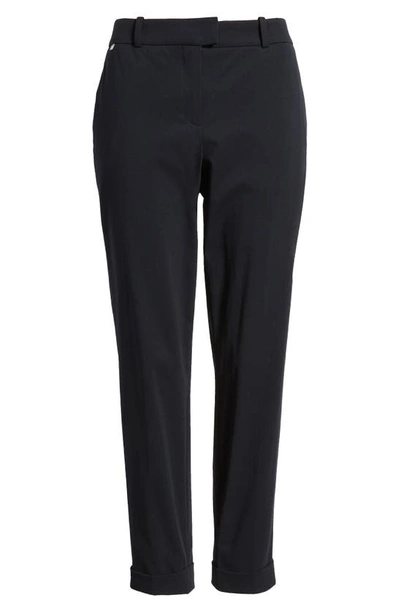Hugo Boss Tobaluka Tapered Cropped Pants In Black