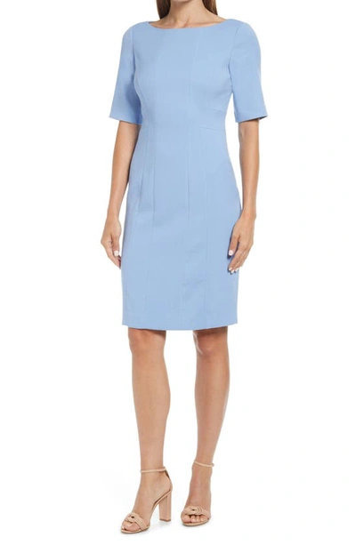 Shop Harper Rose Knit Sheath Dress In Blue