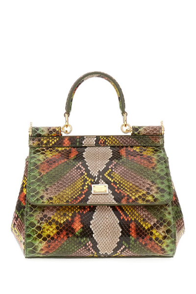 Shop Dolce & Gabbana Medium Sicily Handbag In Multi