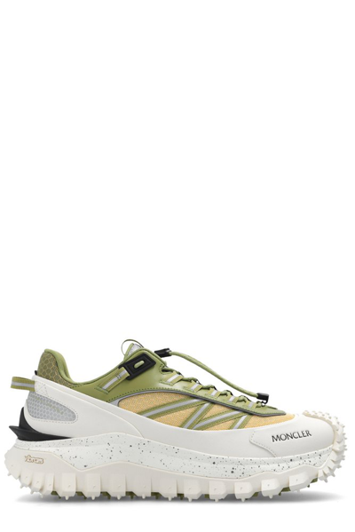 Shop Moncler Trailgrip Lace In Green