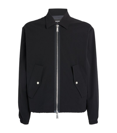 Shop Dsquared2 Collared Bomber Jacket In Black