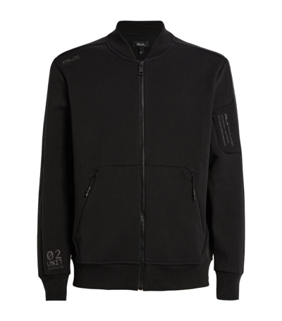 Shop Ralph Lauren Rlx  Water-resistant Bomber Jacket In Black