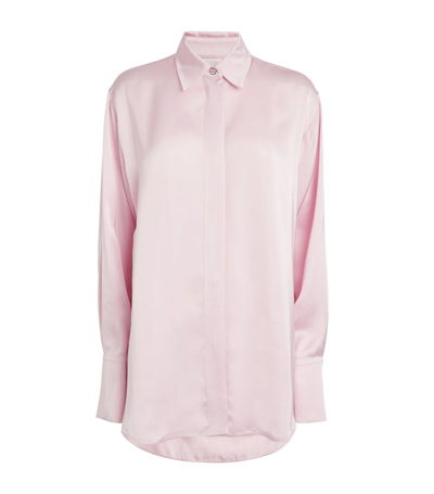Shop Jil Sander Satin Shirt In Pink