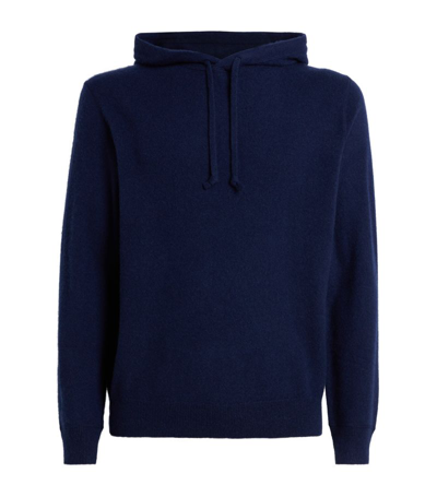 Shop Ralph Lauren Rlx  Cashmere Hooded Sweater In Navy