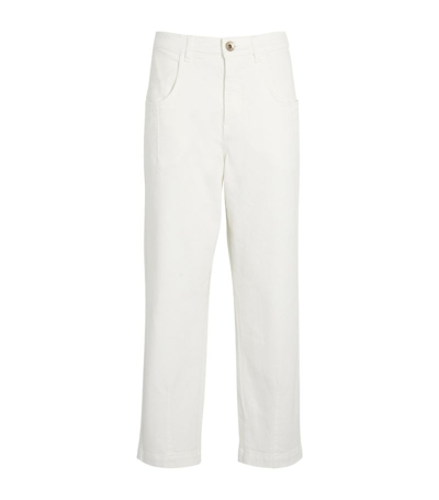 Shop Eleventy Straight-leg Jeans In White