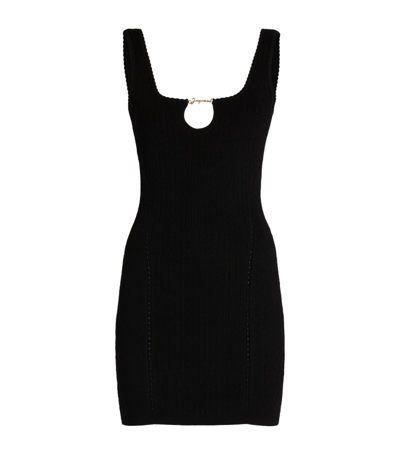 Shop Jacquemus Sierra Cut-out Mini Dress In Black