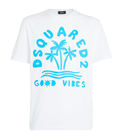 Shop Dsquared2 Cotton Logo T-shirt In White